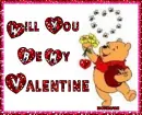 Will you be my Valentine Pooh Bear