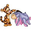 Baby Eeyore and Tigger