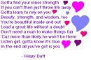 Song lyrics by Hilary Duff