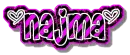 najma black and pink