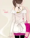 cute kawaii fashion girl hu rest