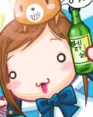 cute kawaii drunk girl