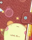 cute kawaii leather diary love is