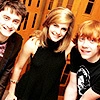 Emma Watson and Daniel radcliffe and rupert grint