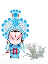 cute kawaii beijing opera character
