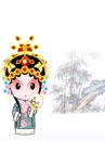 cute kawaii beijing opera character