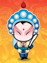 cute kawaii beijing opera character