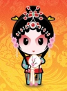 cute kawaii beijing opera character