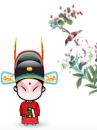 cute kawaii beijing opera character