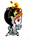 cute kawaii beijing opera character