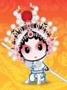 cute kawaii beijing opera character