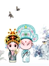 cute kawaii beijing opera character