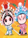 cute kawaii beijing opera character