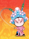 cute kawaii beijing opera character