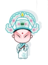 cute kawaii beijing opera character