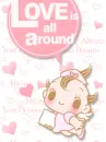 cute kawaii pink lil baby love is all around