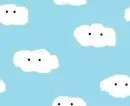 fluffy cloud faces