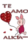 Alicia i love you piglet