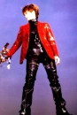 Gackt ina red jacket.