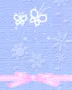 cute kawaii flyin butterfly & ribbon