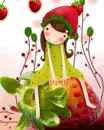 cute kawaii strawberry girl