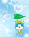 cute kawaii rain blue bear