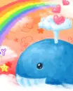 cute kawaii whale