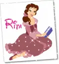 Rita Belle Reading Book with Glitter