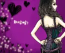 cute kawaii fashion girl with a corset