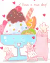 cute kawaii yummy icecream have a nice day