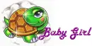 Turtle with Glitter and Saying