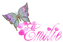 Glitter Butterfly with Name