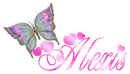 Glitter Butterfly with Name
