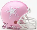 Cowboy Pink Helmet with Glitter and Name