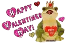 happy valentines day frog prince