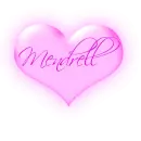 Mendrell in a pink blinking heart