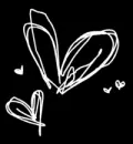 Black and White Hearts