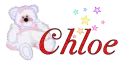 chloe white teddy bear with stars