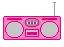 pink boombox