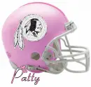 Redkins Pink Helmet with Name