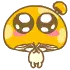 mushroom aww cute