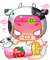 kawaii cow girl