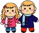 cute girl and boy