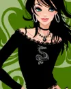 girl in black