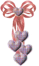 Heart Ribbon with Glitter