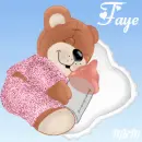 Teddy Bear with the name Faye