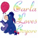 Eeyore with the name Carla