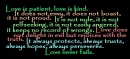 Love is patient