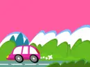 Pink car