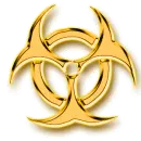 radioactive gold glitter